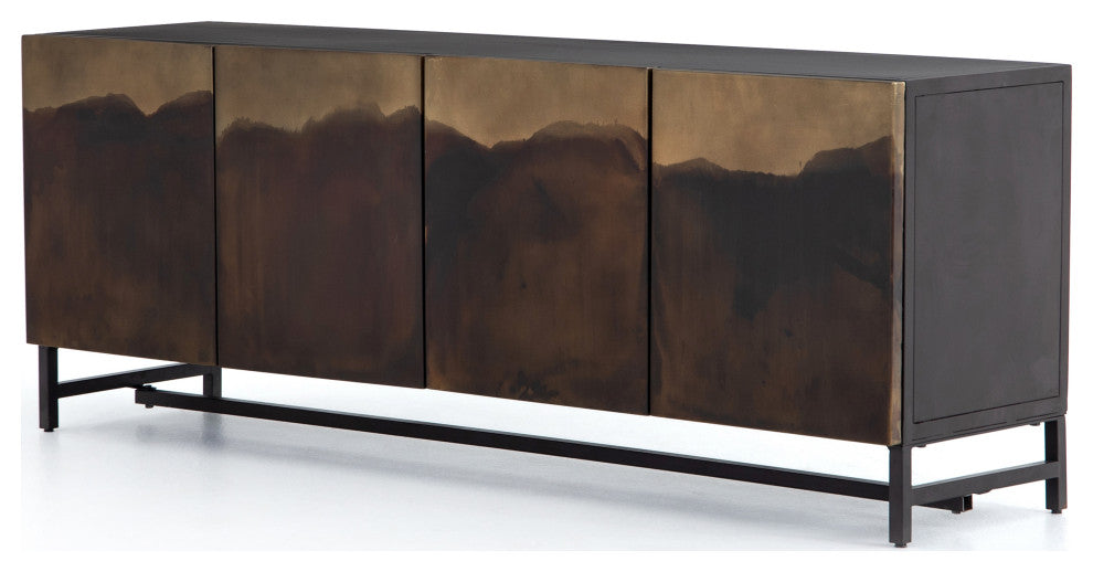 Stormy Media Console, Aged Brown