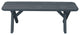 Cedar Cross-Leg Bench, Charcoal Stain, 4 Foot