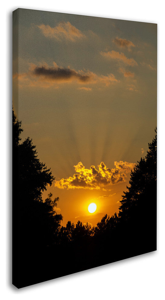 Kurt Shaffer 'September Sunset' Canvas Art, 24"x16"