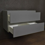 Salt 18Dx36" Floating Bathroom Vanity, Gray, Cabinet Only