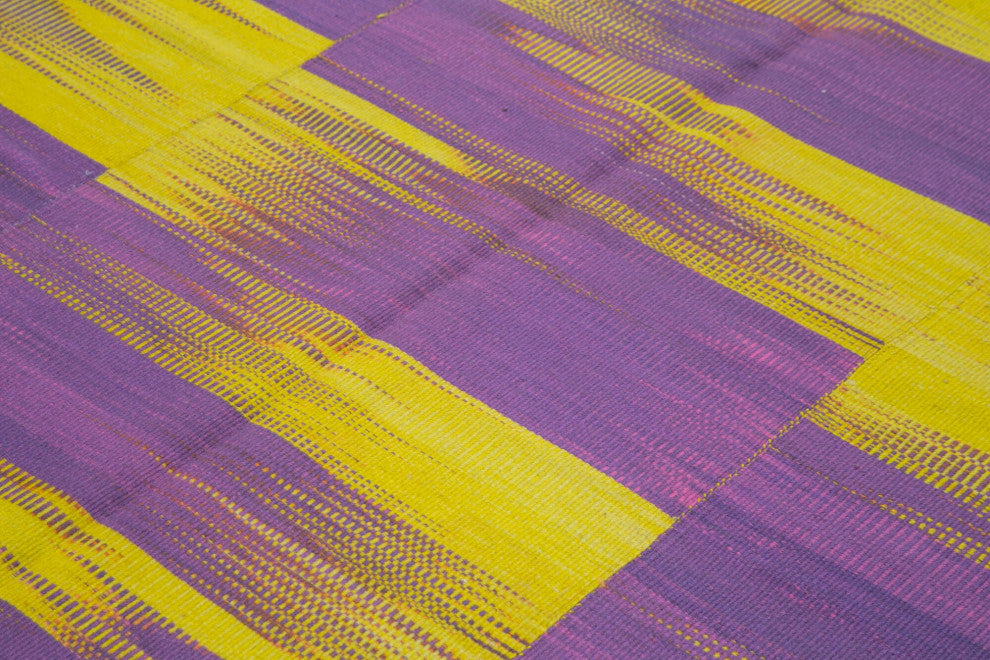 Rug N Carpet - Handmade Turkish 7' 0'' x 9' 2'' Unique Wool Kilim Rug