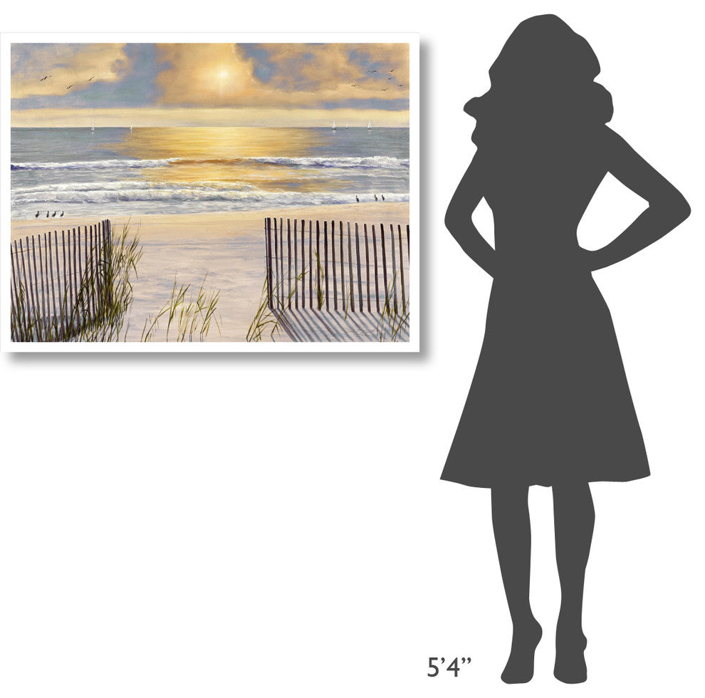 "Beach Light" Digital Paper Print by Diane Romanello, 42"x32"
