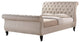 Antoinette Light Beige Modern Platform Bed Queen