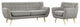Modway Remark 2 Piece Living Room Set, Light Gray