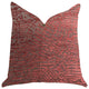 Crushed Wine Luxury Throw Pillow in Dark Red, 20"x36" King