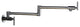 Wellfor Brass Pot Filler Faucet Folding Double Joint Swing Arm, Chrome