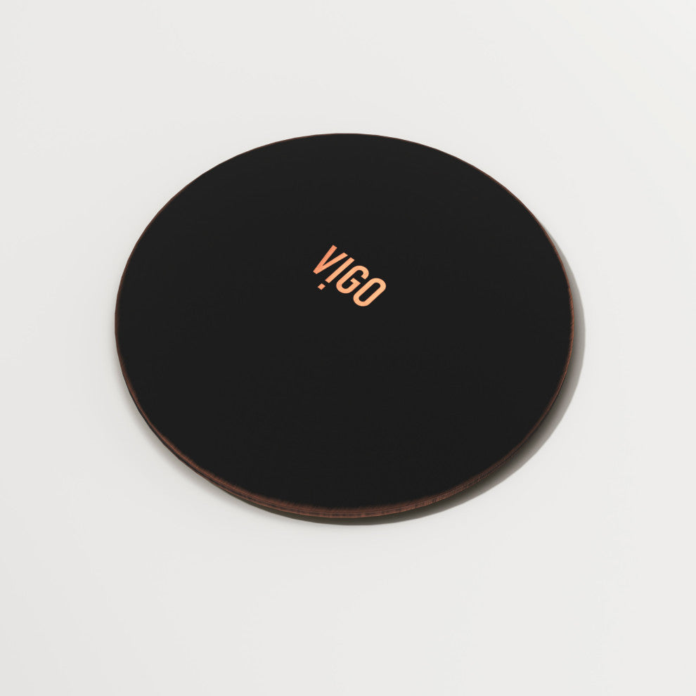 VIGO 1.75" W Bathroom Sink Pop-Up Drain, Antique Rubbed Bronze, With Overflow