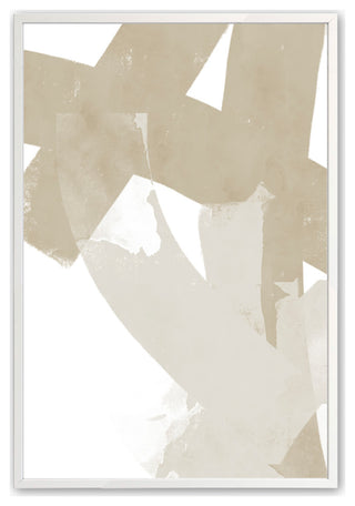 Opaque White 24" x 36" Modern Neutrals No. 2 Framed Print