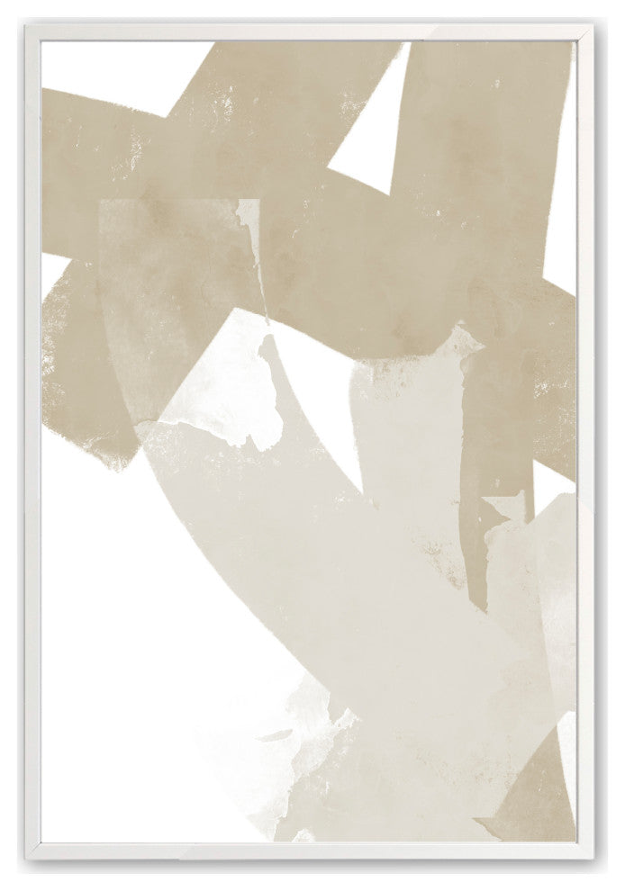 Opaque White 24" x 36" Modern Neutrals No. 2 Framed Print