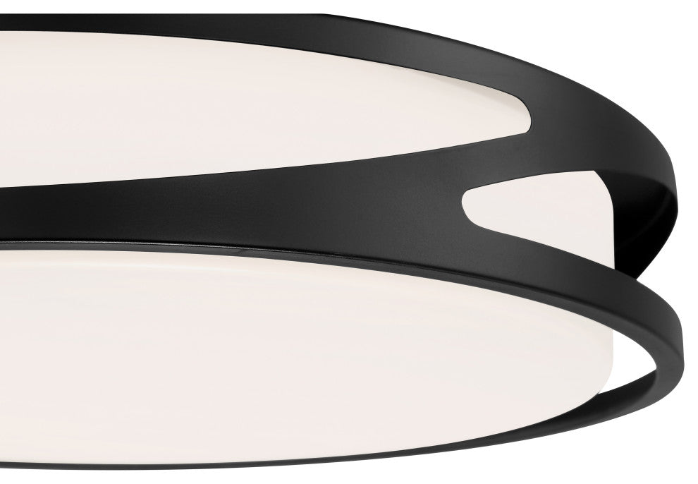 Access Lighting 49990LEDD-ACR Lucia 14"W LED Flush Mount Drum - Black