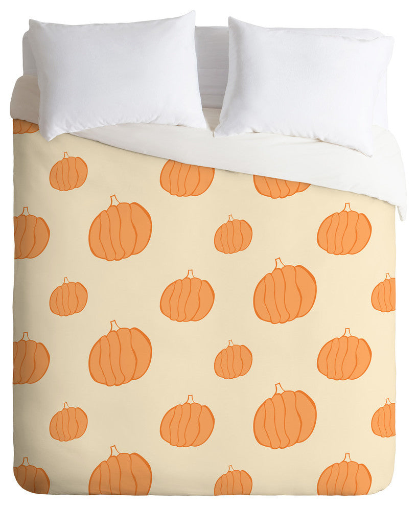 Allyson Johnson Pumpkins Duvet Cover, Queen
