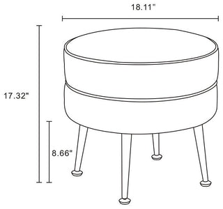 Manhattan Comfort Bailey Ottoman, Set of 2