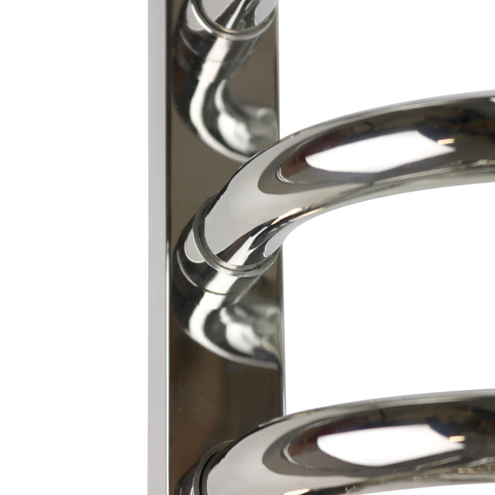 Maui Towel Warmer, Polished, Hardwired, 7 Bars