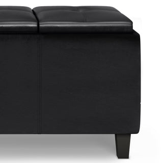 Avalon Tray Storage Ottoman with Lift Up Lids
