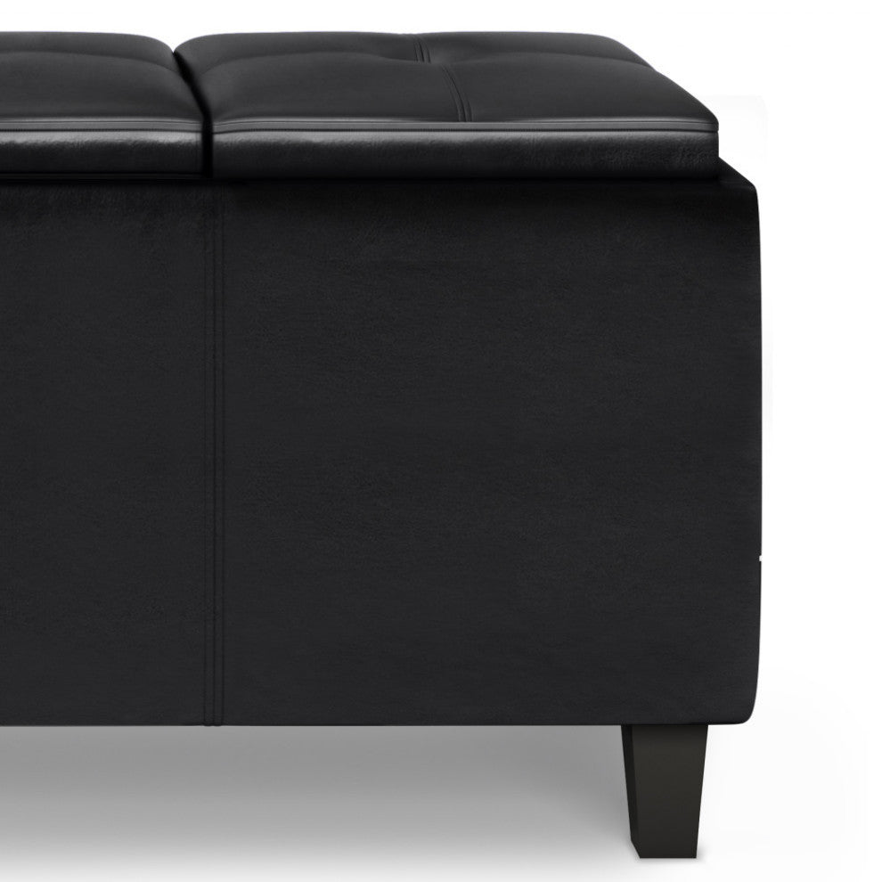 Avalon Tray Storage Ottoman with Lift Up Lids