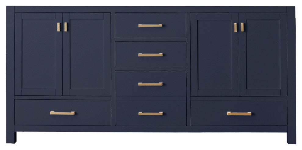 Avanity Modero 72" Double Bath Vanity Only, Navy Blue