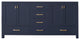 Avanity Modero 72" Double Bath Vanity Only, Navy Blue
