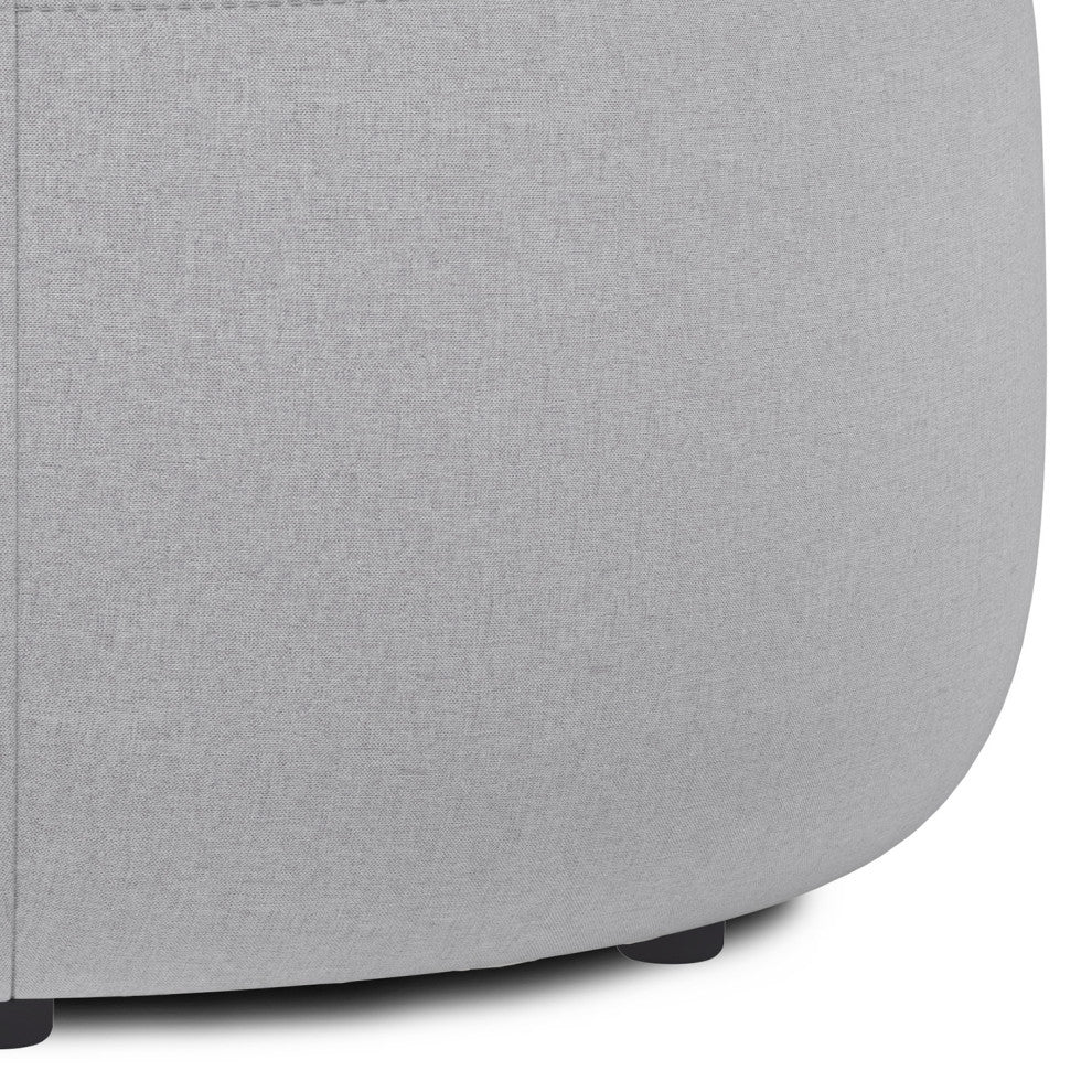 Moore Large Ottoman, Light Grey