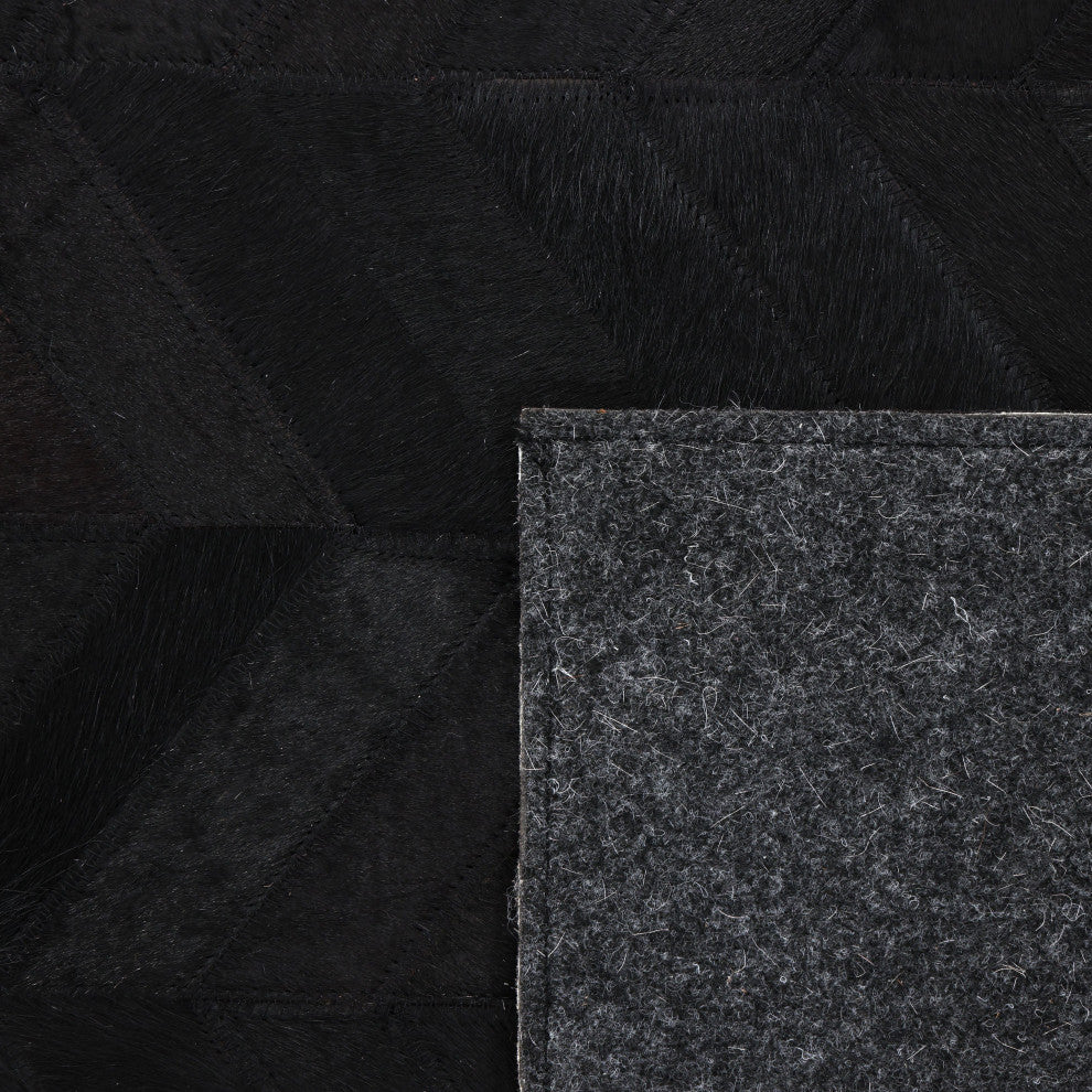Meir Handmade Area Rug Black, 8' 0" X 10' 0"
