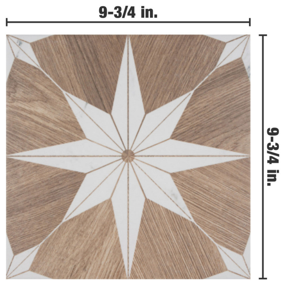 Llama Stella Loire Verso Noce Porcelain Floor and Wall Tile Sample