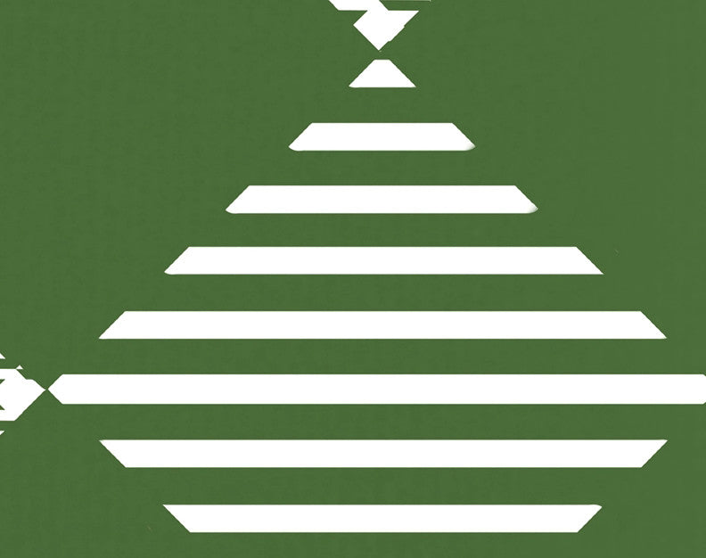 Check It Twice Holiday Geometric Print Kitchen Towel, Green