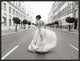 "Walking Down a Road" Framed Canvas Giclee by Haute Photo Collection, 25x19"