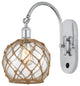 Innovations 518-1W-PC-G122-8RB-LED 1 Light Sconce, Polished Chrome