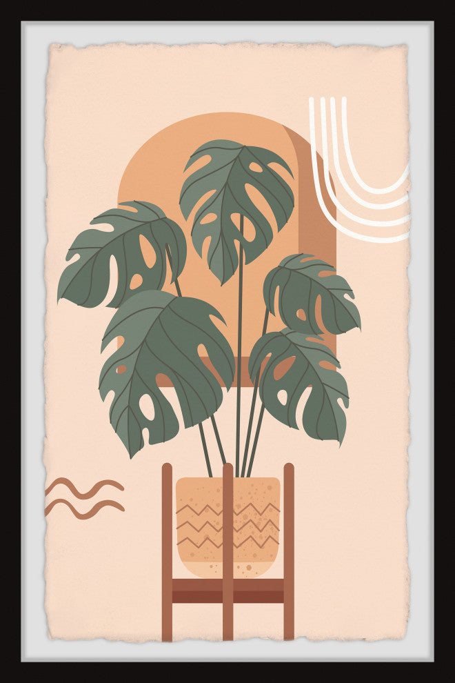 "Plant Connection" Framed Painting Print, 20x30