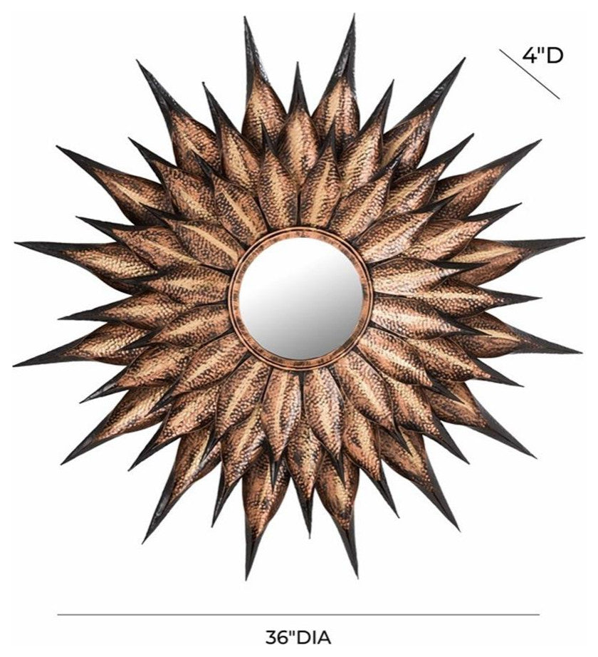 TOV Furniture Sunflower Antique Wall Mirror
