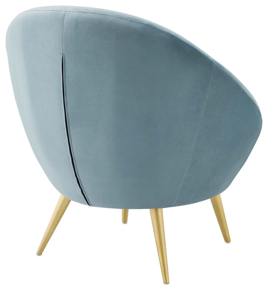 Circuit Accent Chair Performance Velvet Set of 2 - Light Blue