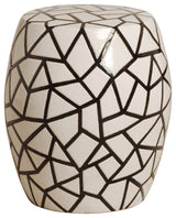 Ice Ray Stool/Table, Black/White 15x17