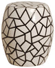Ice Ray Stool/Table, Black/White 15x17