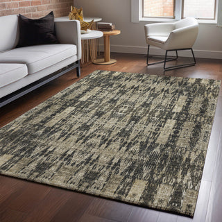 Premium Machine Washable Mayfield AMF580 Black 2'6" x 3'10" Rug