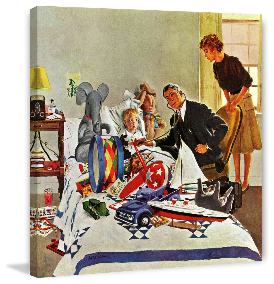 "Housecall" Painting Print on Canvas by George Hughes