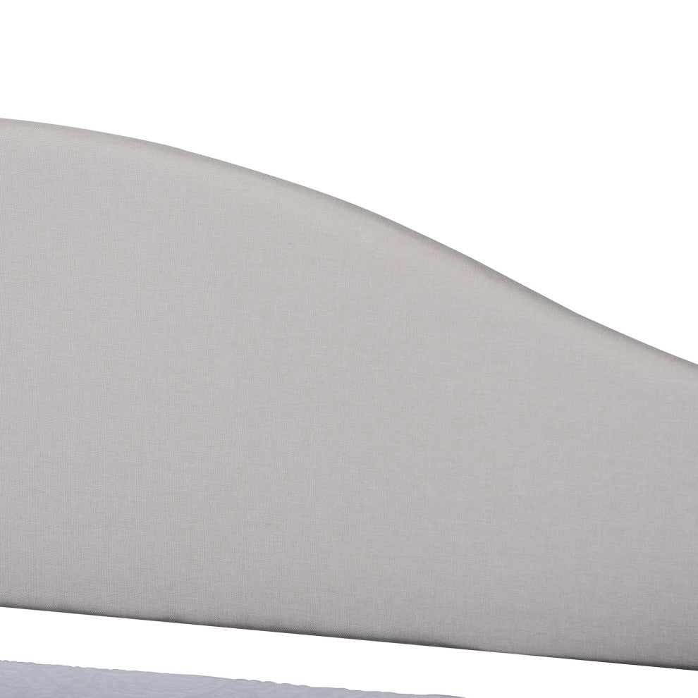 Selena Contemporary Fabric Upholstered Twin Daybed, Beige