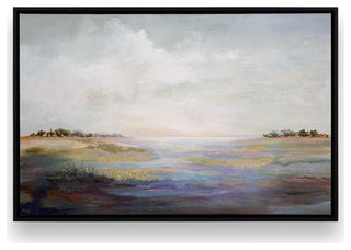 "Whispering Reverie" - A Serene Coastal Scene for Sophisticated Interiors