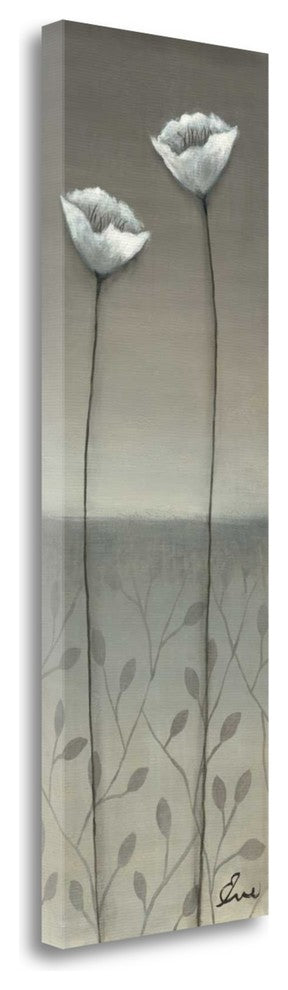 "Fleur Blanc II" By Eve, Giclee Print on Gallery Wrap Canvas, Ready to Hang