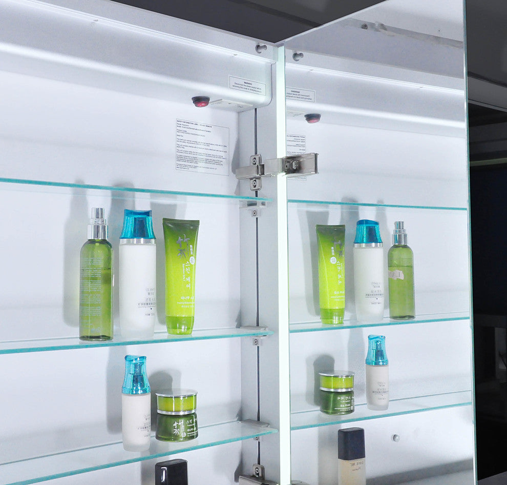 Ace 28"x28" Frameless Recessed LED Mirror Medicine Cabinet