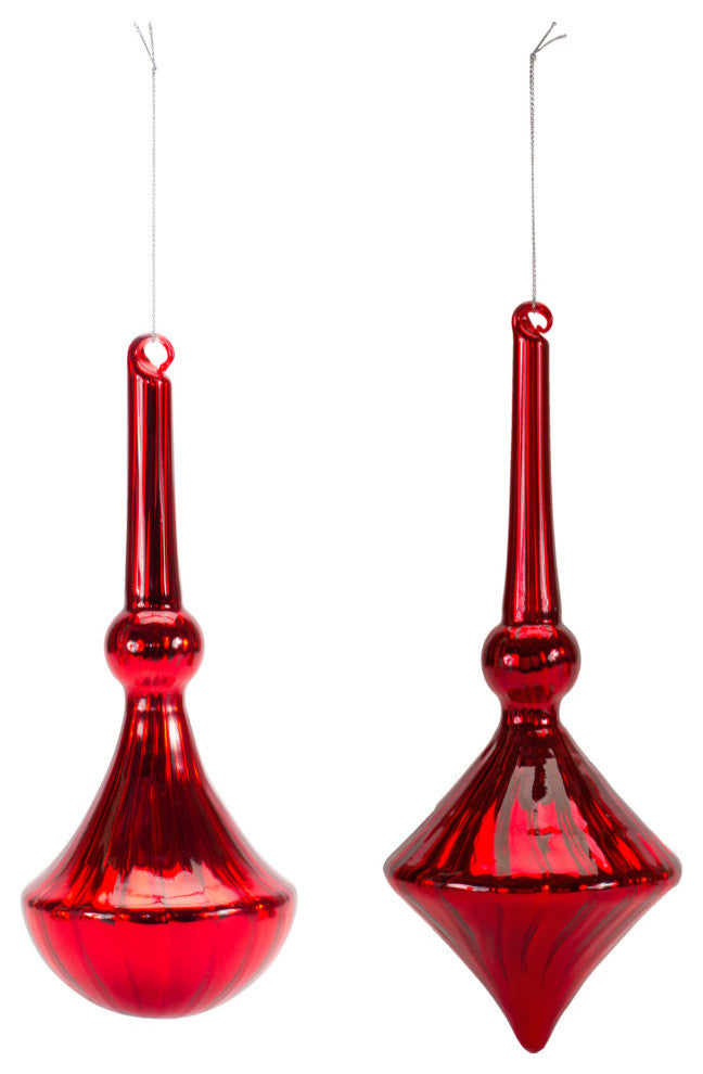 Glass Drop Ornament, 6-Piece Set
