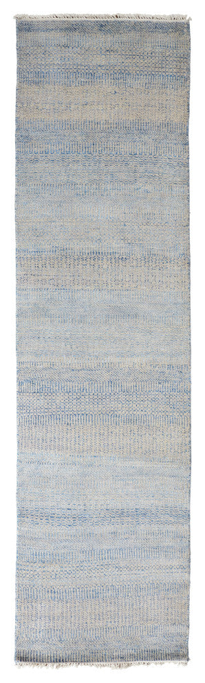 Caldecott Classic Striped Rug, Pacific Blue, 2'6"x10'