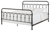 Maverick Rustic Metal Bed, Dark Bronze, King