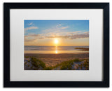 'Pierpont Sunset' Matted Framed Canvas Art by Chris Moyer