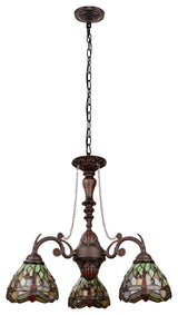 Anisoptera Purity 3-Light Mini Chandelier 24" Wide