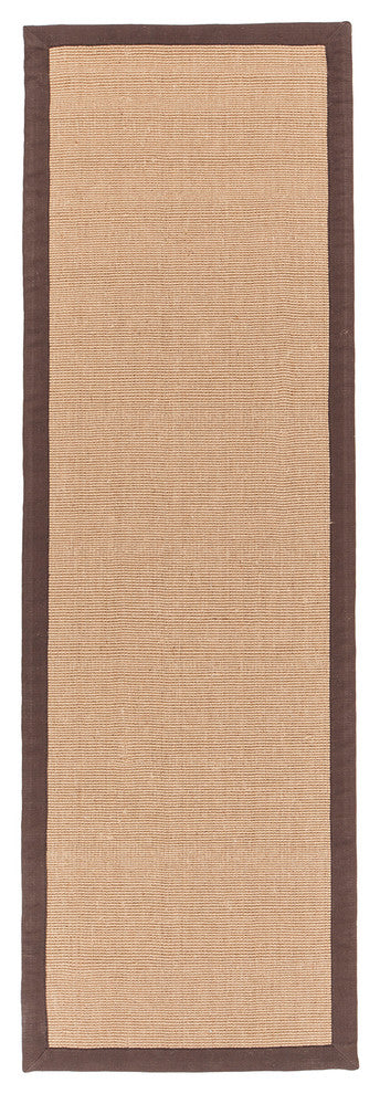 Bay Contemporary Area Rug, Brown, 2'6x8' Runner
