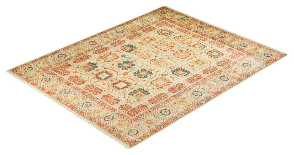 Daniela, One-of-a-Kind Hand-Knotted Area Rug Ivory, 8'3"x10'5"