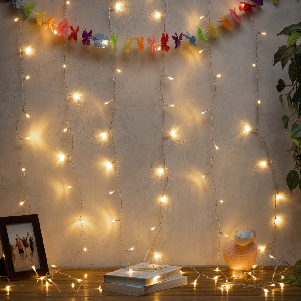 5.9' Electric LED Firecracker Curtain Warm White Lights