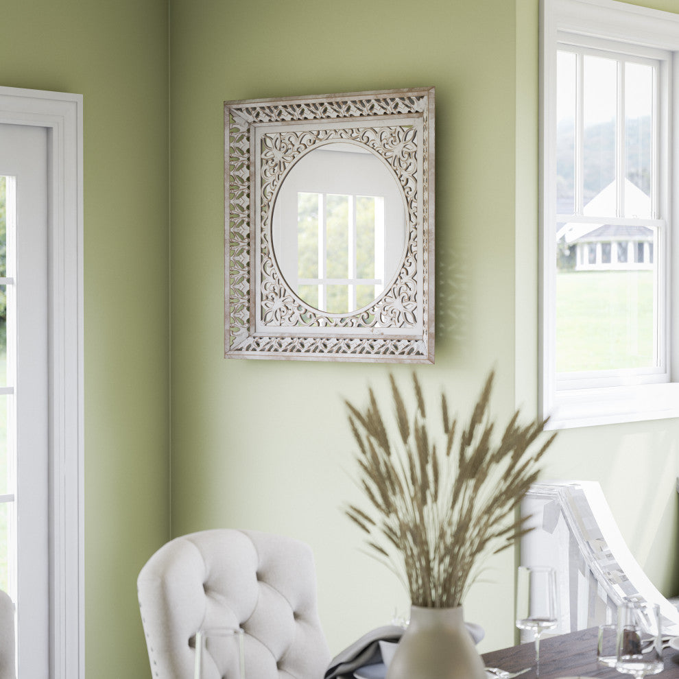 Kenroy 60578WHWDG Mirror, Mariane