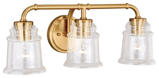 Toledo 3-Light Vanity Natural Brass