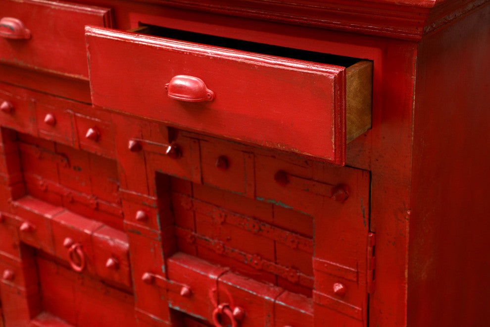 Woodland Red Wooden Sideboard