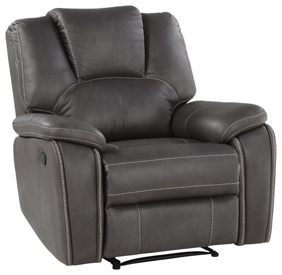 Katrine Manual Recliner, Charcoal